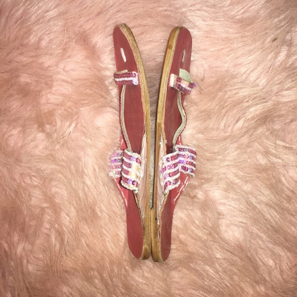 Sandals ~ Sequin Thongs - Picture 4 of 8